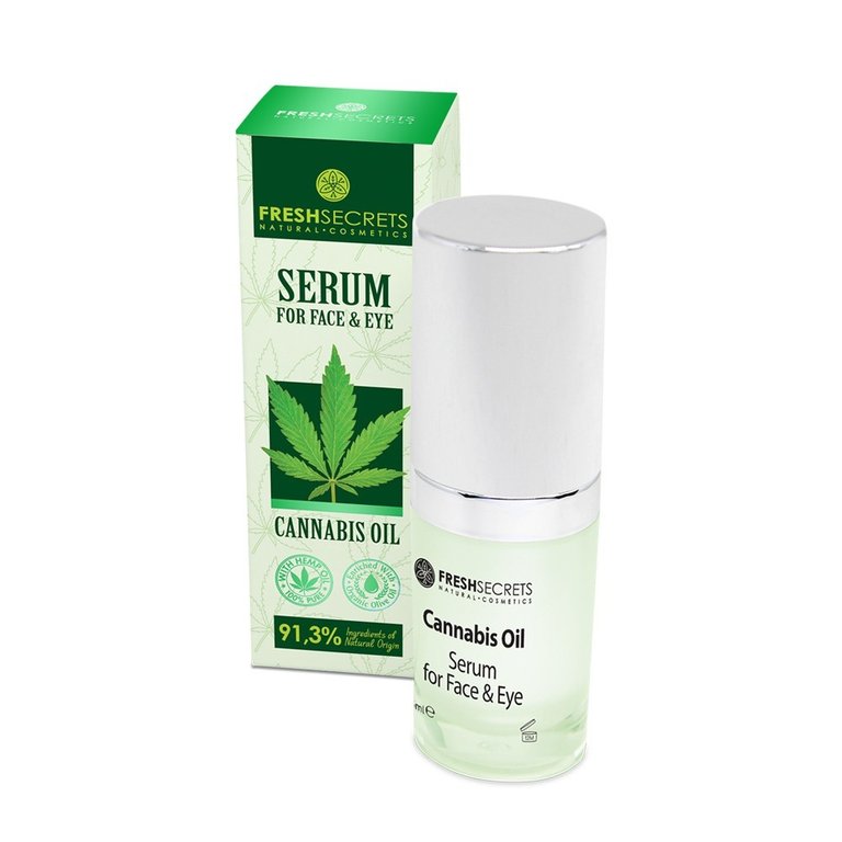Fresh Secrets Cannabis Oil Gesichts- und Augenserum mit Hanföl 15ml