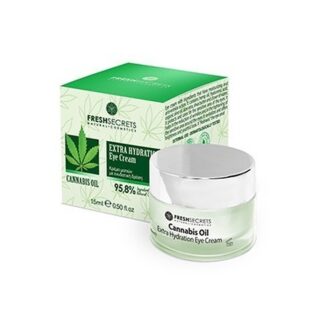 Fresh Secrets Cannabis Oil Augencreme Extra Hydration Hanföl 15ml
