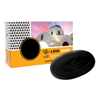 HERBOLIVE schwarze Lava Seife oval 85g