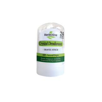 HERBOLIVE Kristallstein Deodorant TRAVEL Reisegröße Stift 60g